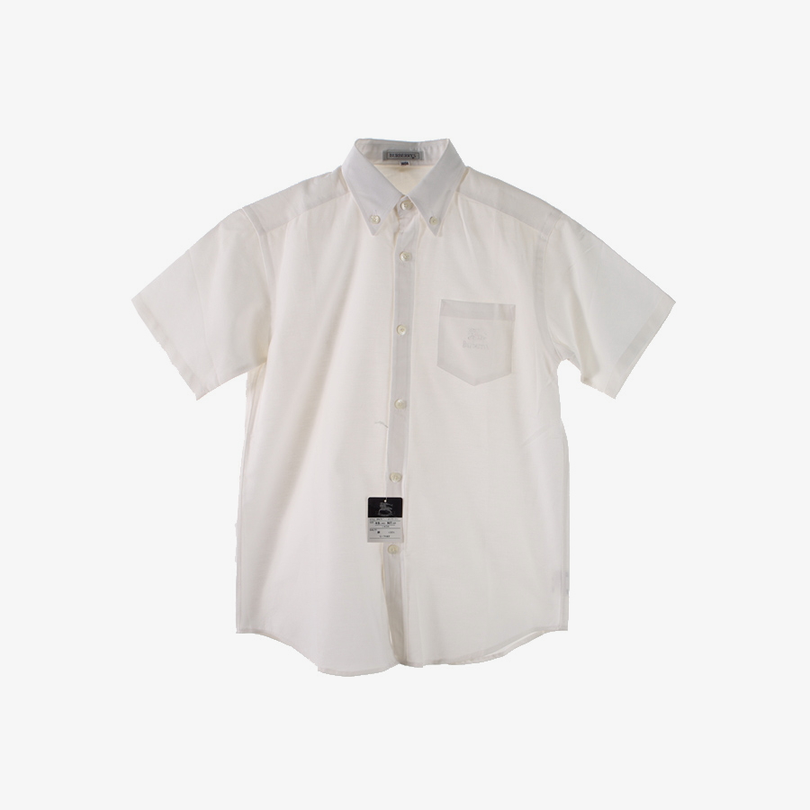 [BURBERRY] 버버리 코튼 키즈 베이비 반팔 셔츠 (새 제품) Size men 140 빈티지 편집샵